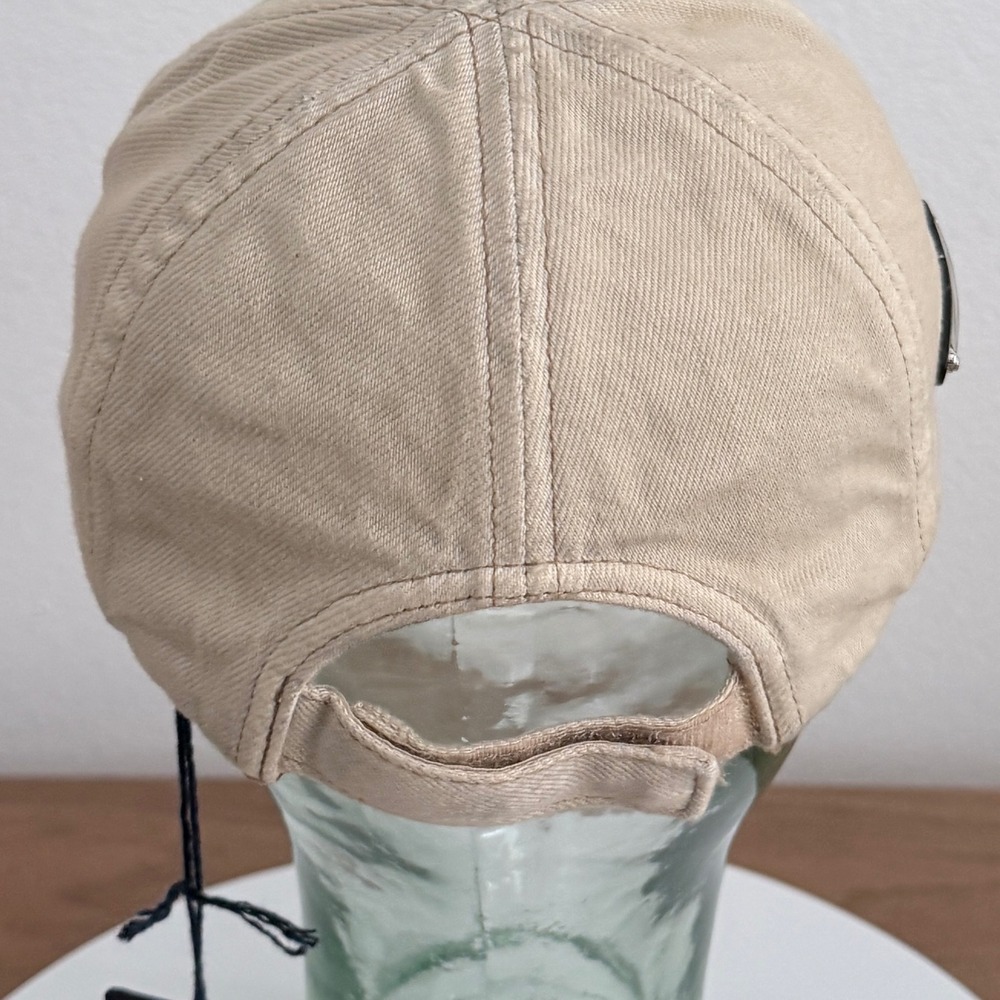 Prada Bull Denim Baseball Cap Natural Beige (Grunge Finish) - Picture 7 of 11